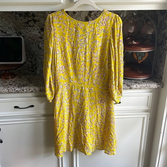 NICHOLAS Danielle Lace-Up Ruched Floral-Print Crepe MIDI - Picture 9 of 11